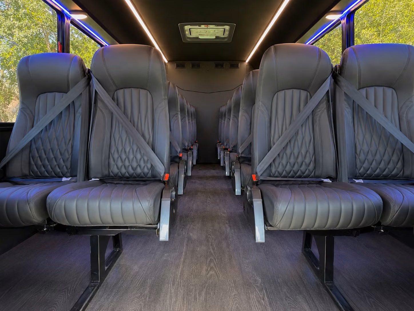 15 passenger minibus inside