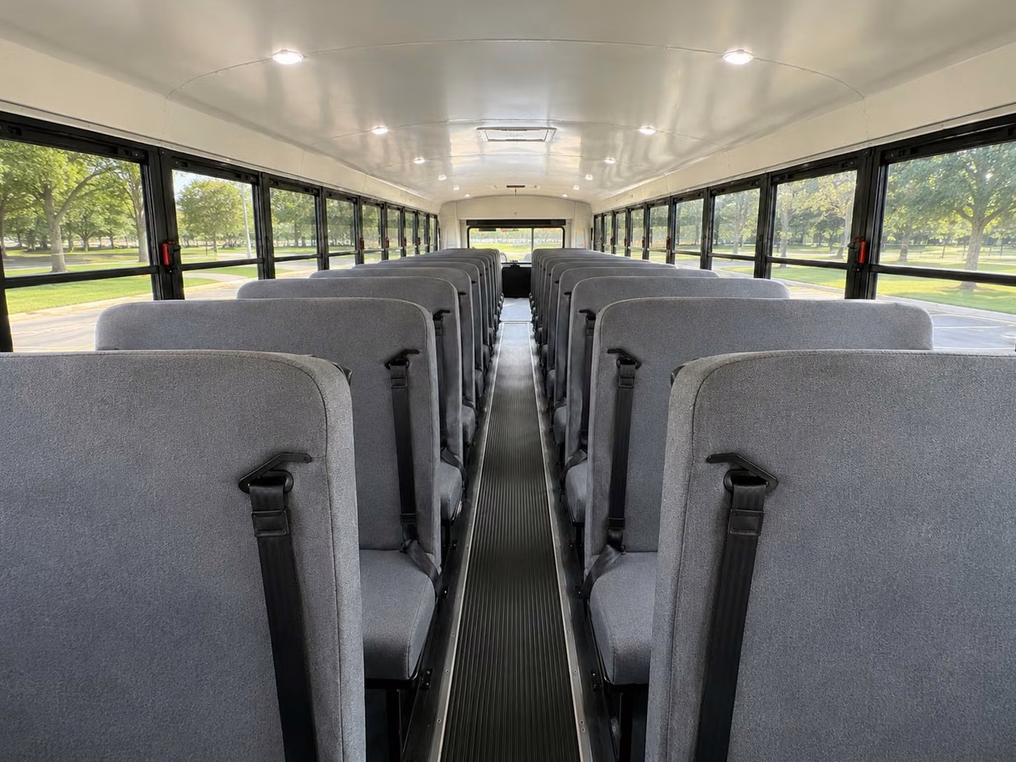 school bus inside